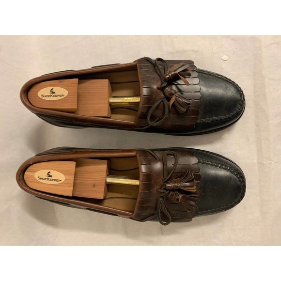 Men\'s Johnston and Murphy Two Tone Leather Loafers with tassels, 12M, SIGNATU... main image 4